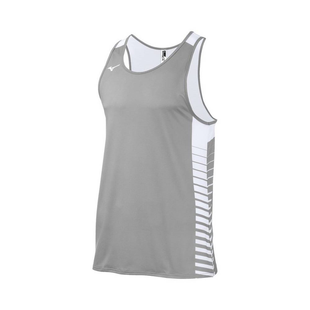 Panske Tank Top Mizuno Team Siva Vypredaj VIKL97054